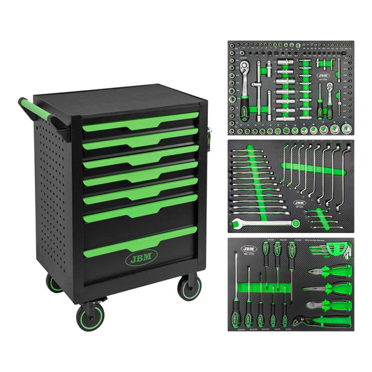 Servante d'outils 7 tiroirs 154 outils inclus